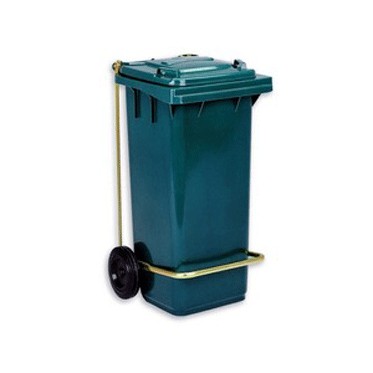 Бак (контейнер) на колесах с педалью для мусора 120 литров
