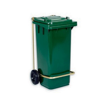 Бак (контейнер) на колесах с педалью для мусора 120 литров